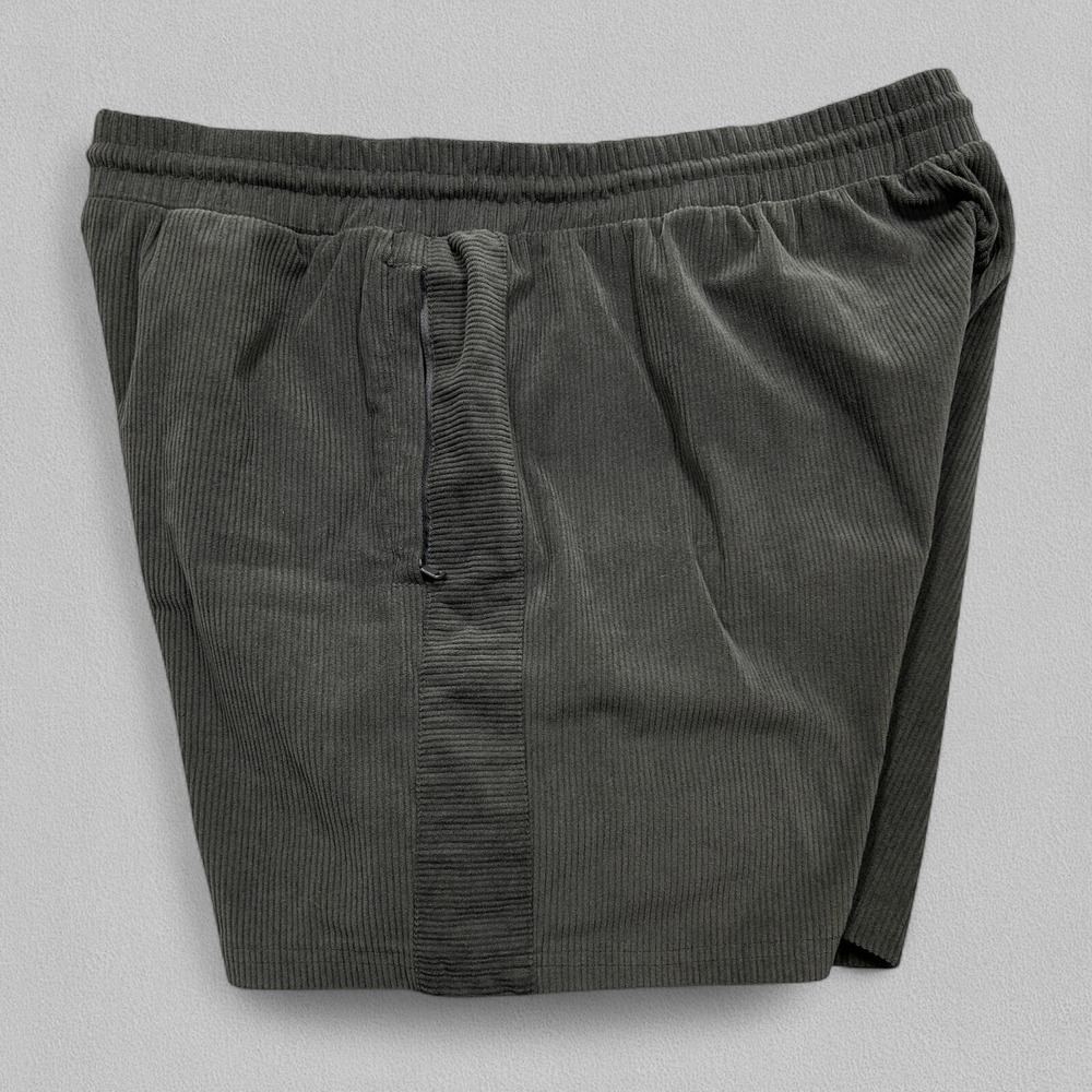 Fabletics Shorts Men's 2XL Gray Corduroy Drawstring Elastic Waist Casual Travel - Picture 4 of 11